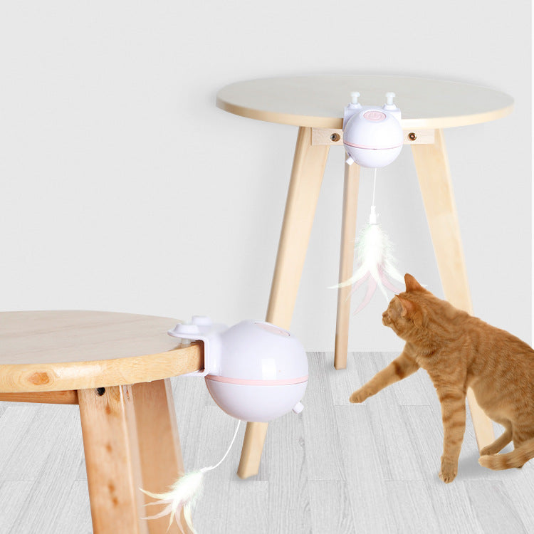 Pelota de Juguete para Mascotas con Varita de Engaño Eléctrica USB (Intercambiable)