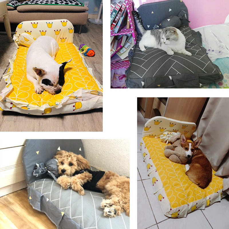 Cama para Perros Pequeños y Gatos, Diseño Lavable