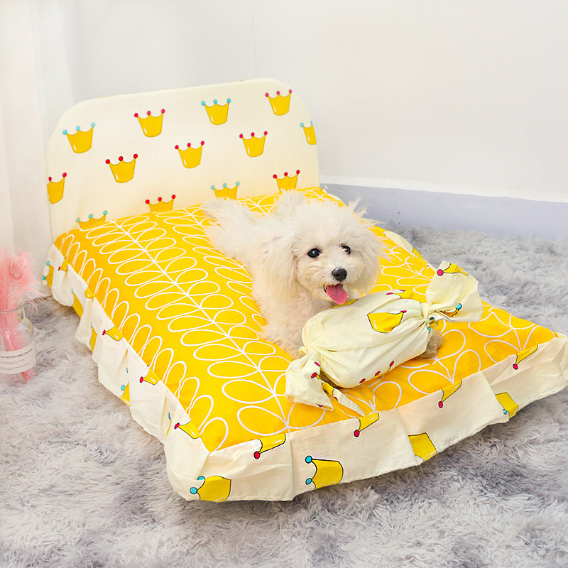 Cama para Perros Pequeños y Gatos, Diseño Lavable