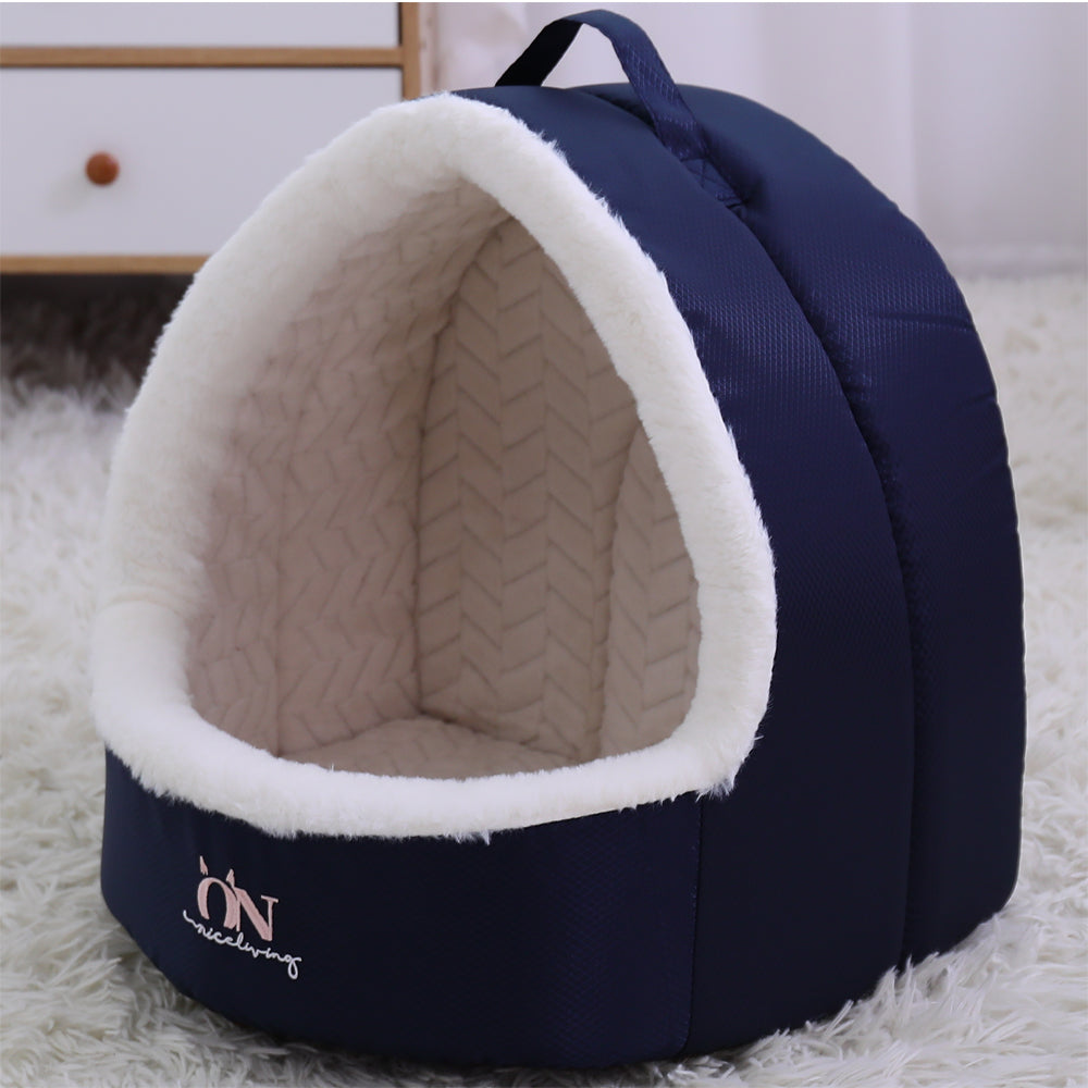 Cama Cerrada para Perros Pequeños y Gatos