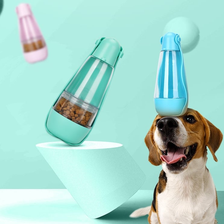 Botella de Agua Portátil Multifuncional para Perros y Gatos