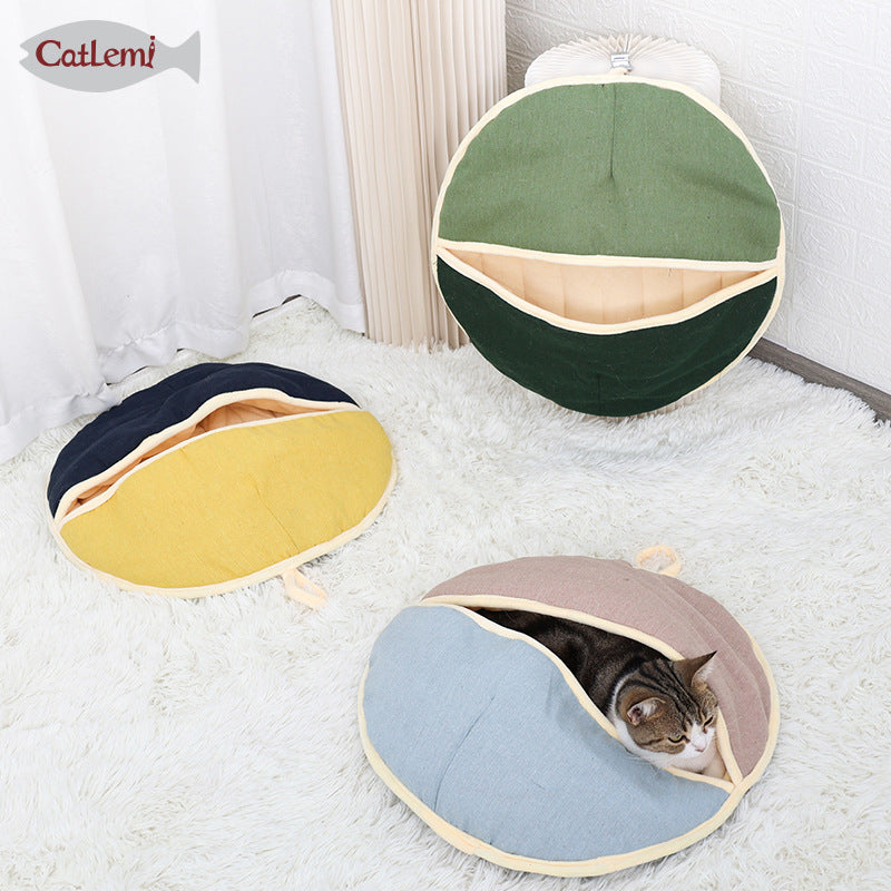 Cama y Saco de Dormir para Gatos de Uso Dual